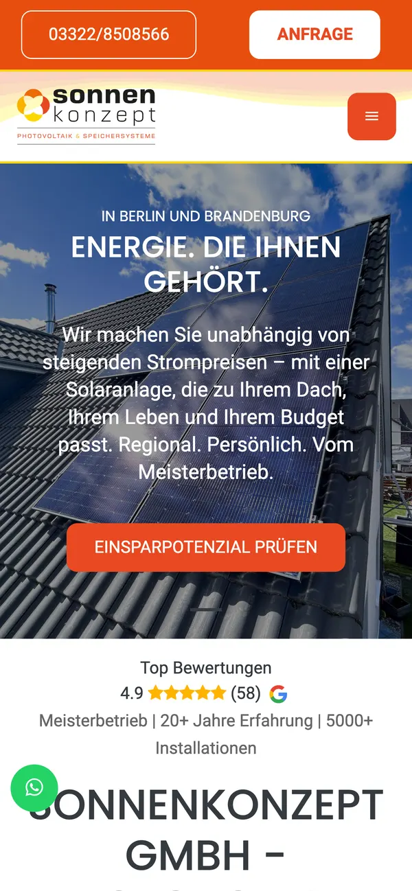 sonnenkonzept.de am Handy